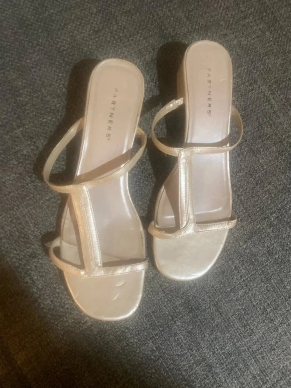 Size 10 light beige 1 inch heel sandal